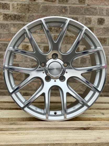 18" Volkswagen Transporter 3SDM 0.01 Silver Cut Alloy Wheels