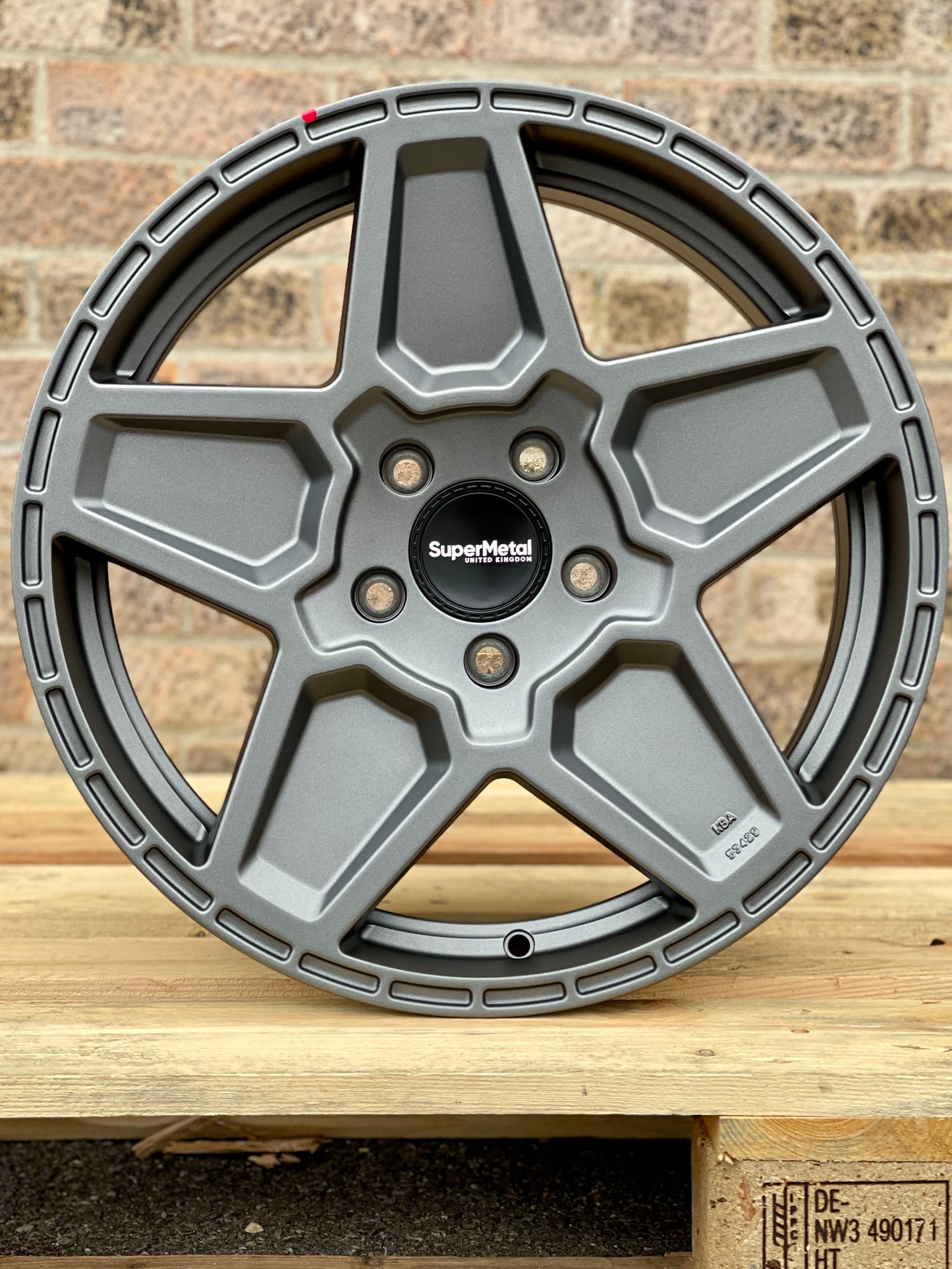 18" Volkswagen Transporter T5 T6 Supermetal Rocket Matt Grey Alloy Wheels