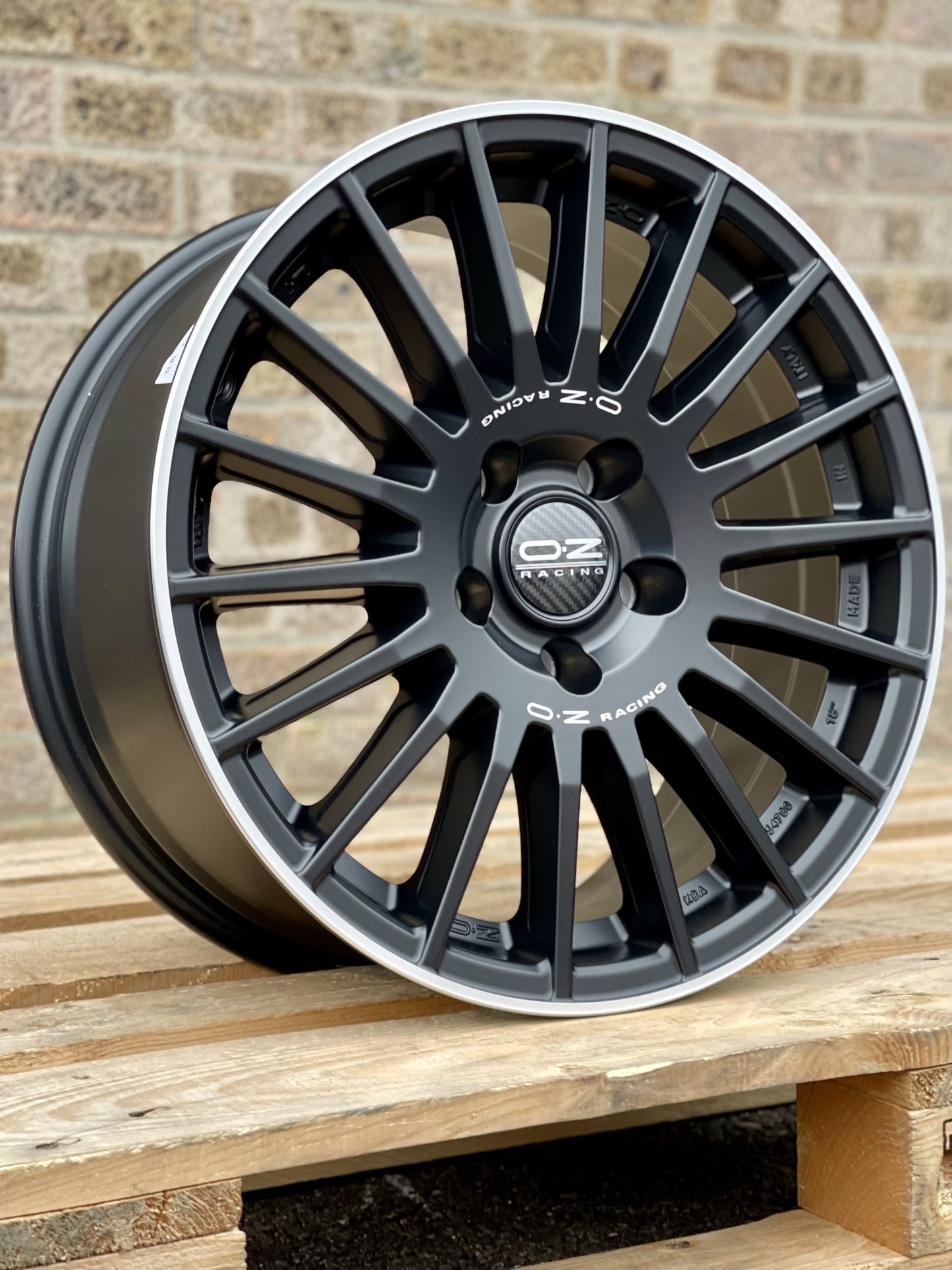 18" Volkswagen Transporter OZ Rally Desert Matt Black Diamond Lip Alloy Wheels