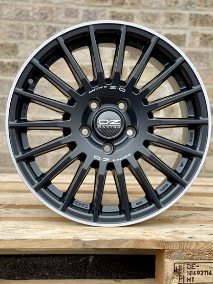 18" Volkswagen Transporter OZ Rally Desert Matt Black Diamond Lip Alloy Wheels