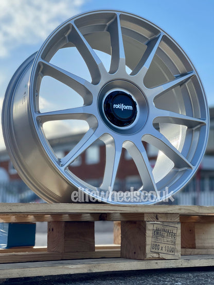 18" Volkswagen Golf Rotiform DTM Silver Alloy Wheels