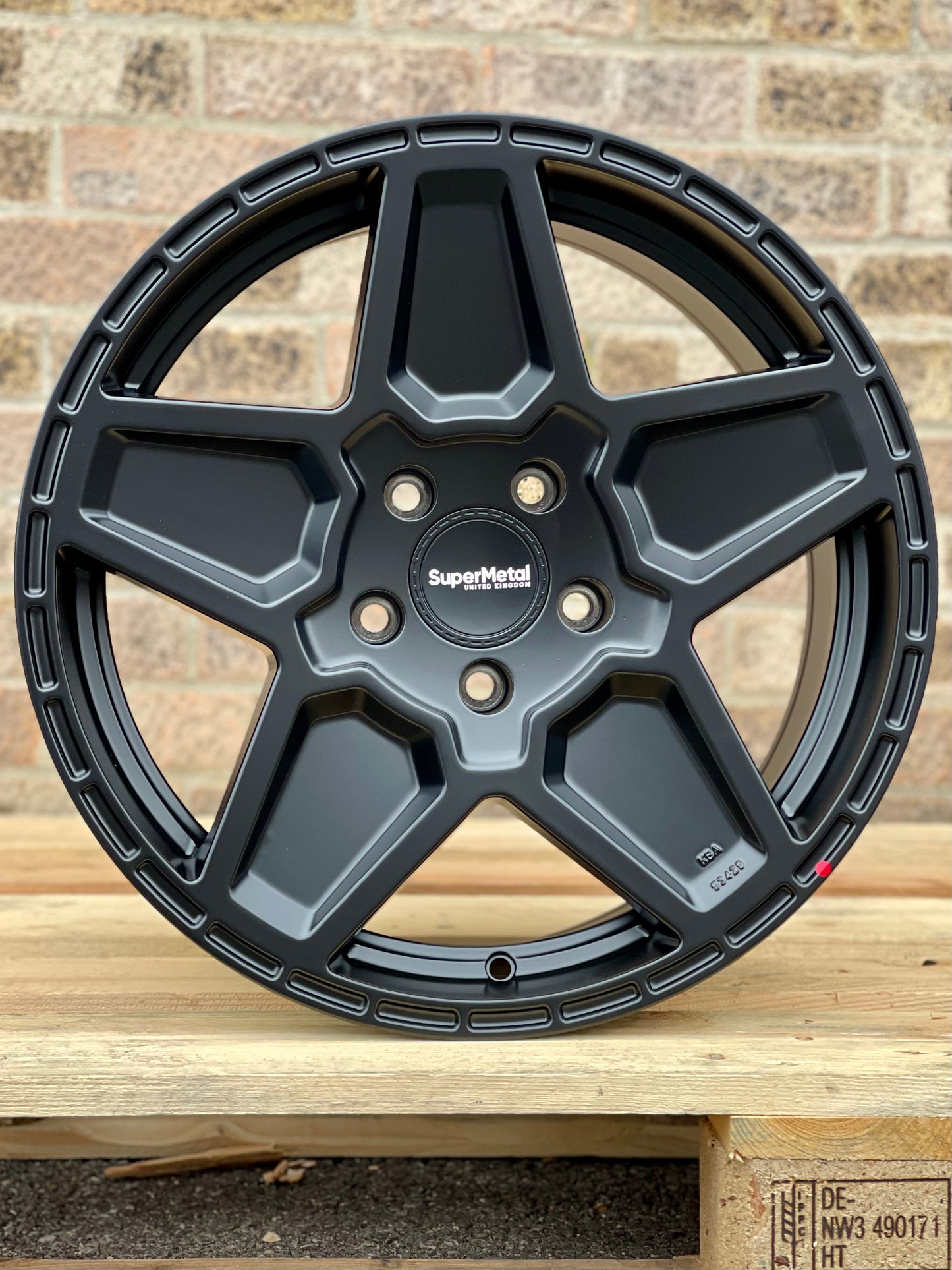 18" Volkswagen Transporter T5 T6 Supermetal Rocket Matt Black Alloy Wheels