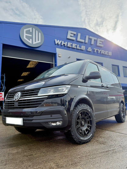 17" Volkswagen Transporter OZ Rally Legend Matt Black Alloy Wheels