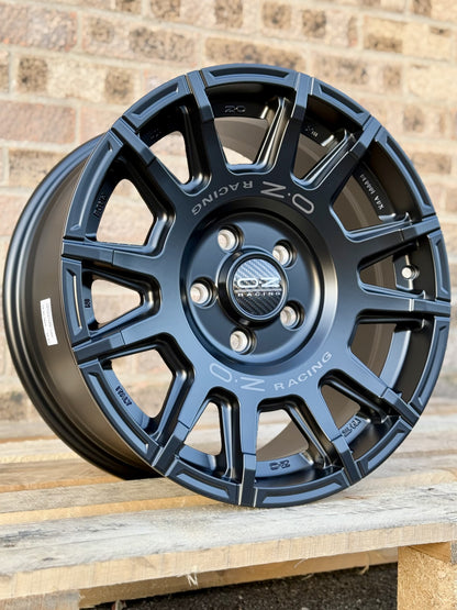 17" Volkswagen Transporter OZ Rally Legend Matt Black Alloy Wheels