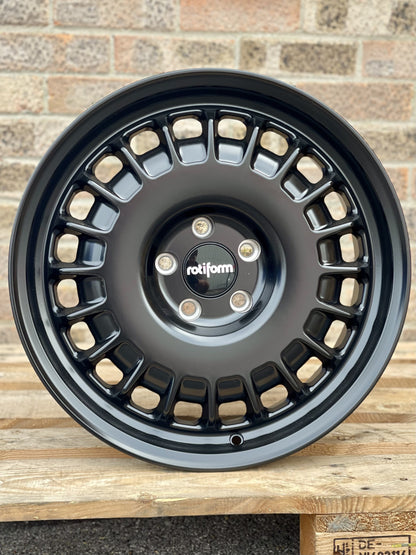 18" Volkswagen Caddy Rotiform PMF Matt Black Alloy Wheels