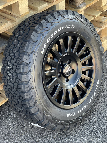 17" Volkswagen Crafter MAN TGE OZ Rally Raid Matt Black And BFG KO2 Tyres