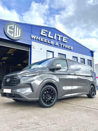 18" Ford Transit Custom 2024 Romac Stealth Matt Black Alloys