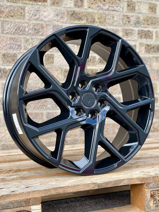 20" Ford Transit Custom Velare VLR 6S Gloss Black Alloy Wheels