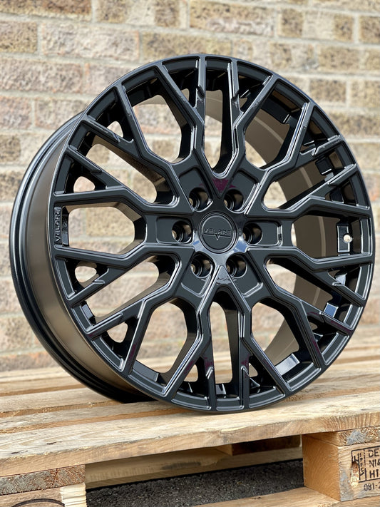 20" Ford Transit Custom Velare VLR 6T Gloss Black Alloy Wheels