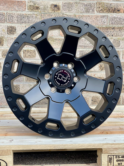 20" Volkswagen Amarok Black Rhino Warlord Midnight Black Alloy Wheels