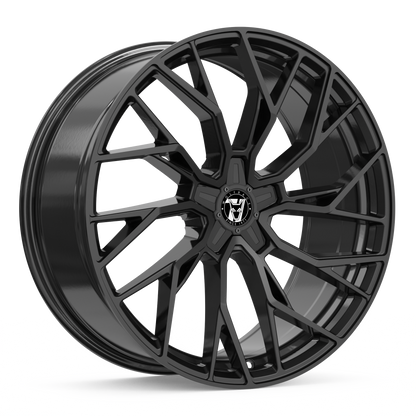 Wheel & Tyres Package( Wolfrace 71 Voodoo Black Edition Gloss Raven Black + 275/40R22 PIR SCOR ZEROAS 108YXL NC )