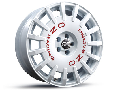 Wheel & Tyres Package( OZ Racing RALLY RACING RACE WHITE RED LETTERING + 225/40R18 MI PILOT SPORT 5 92Y XL )