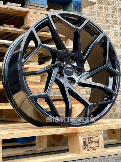 22" Range rover Hawke Khotan Gloss Black Alloy Wheels