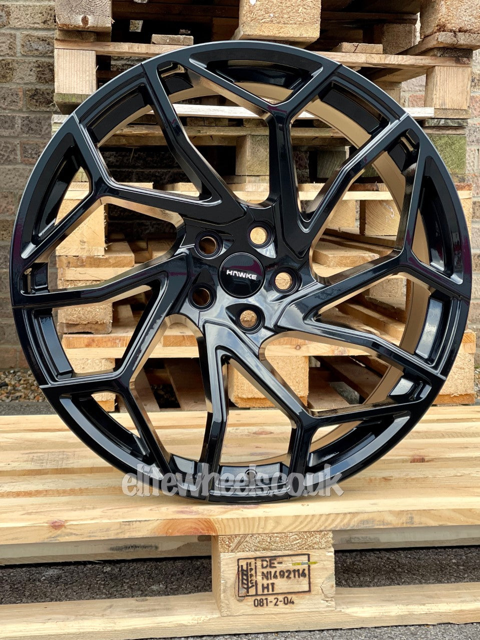 22" Range rover Hawke Khotan Gloss Black Alloy Wheels