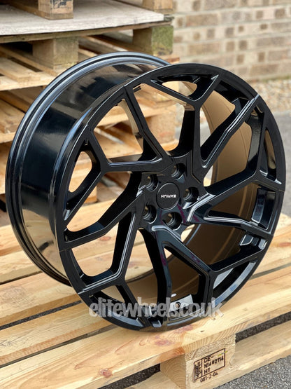 22" Range rover Hawke Khotan Gloss Black Alloy Wheels