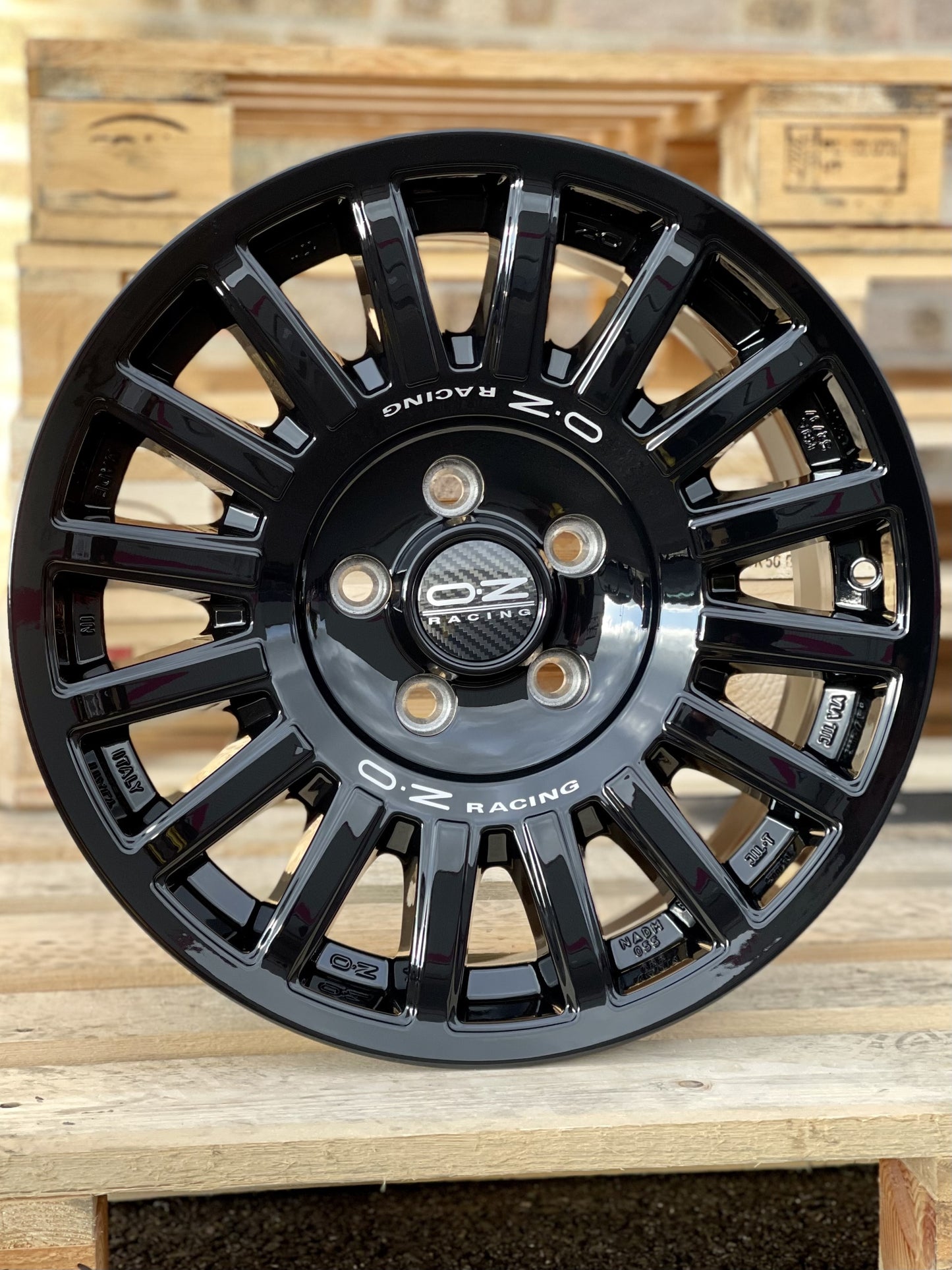 17" Volkswagen Transporter T5 T6 OZ Rally Raid Gloss Black Alloy Wheels