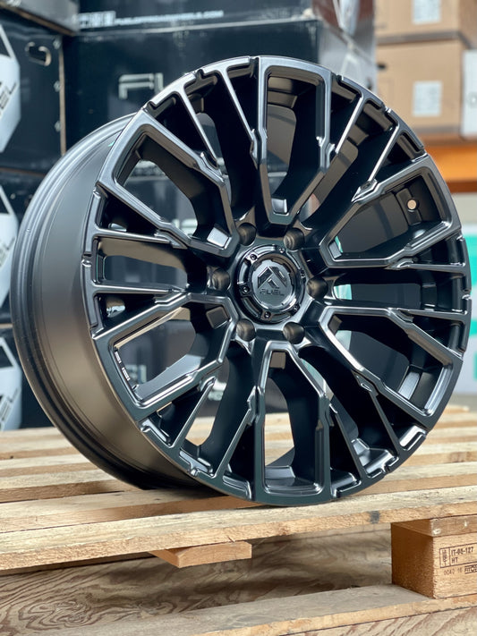 20" Ford Ranger Fuel Rebar Matt Black Alloy Wheels