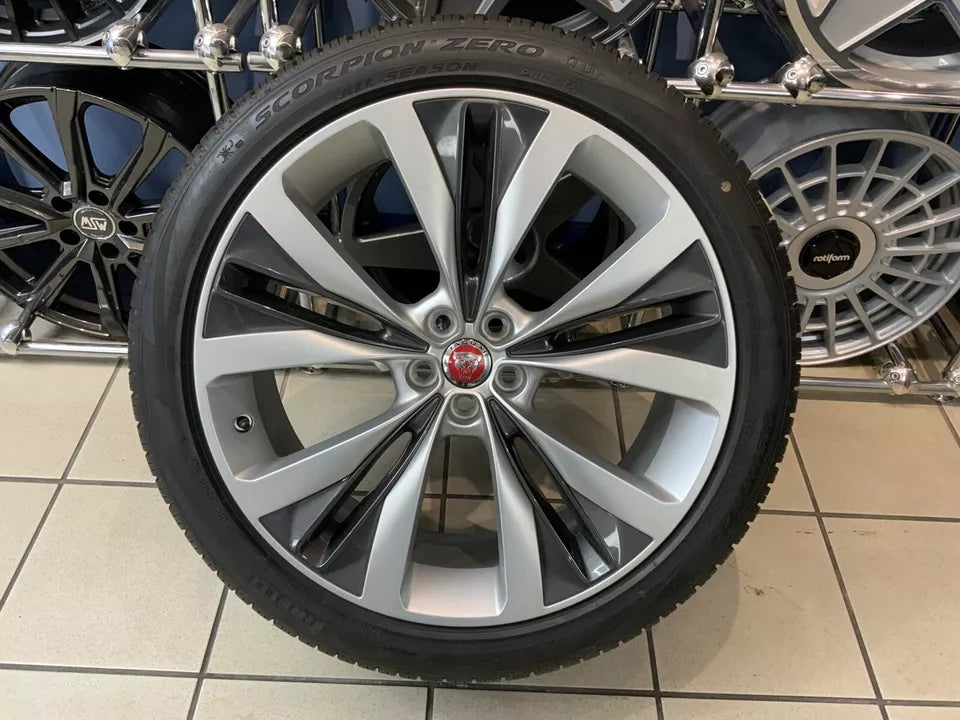 GENUINE JAGUAR F PACE 22"HELIX ALLOY WHEEL & TYRE STYLE  1020