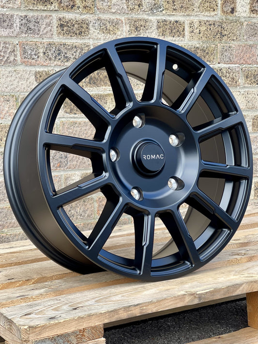 18" Ford Transit Custom 2024 Romac Stealth Matt Black Alloys