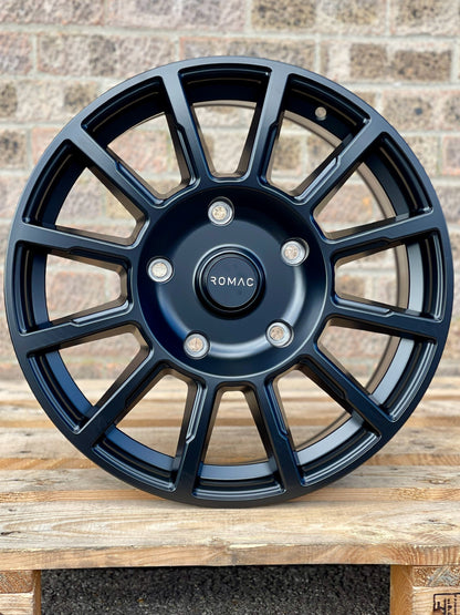 18" Ford Transit Custom 2024 Romac Stealth Matt Black Alloys