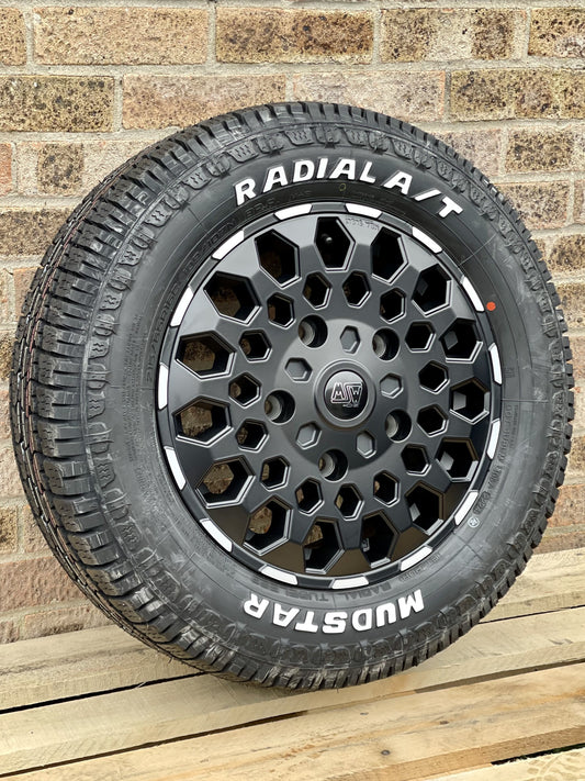 16" Ford Transit Custom MSW 99  & All Terrain Wheel and Tyre Package