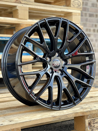 19" Volkswagen Caddy 1AV ZX2 Gloss Black Alloy Wheels