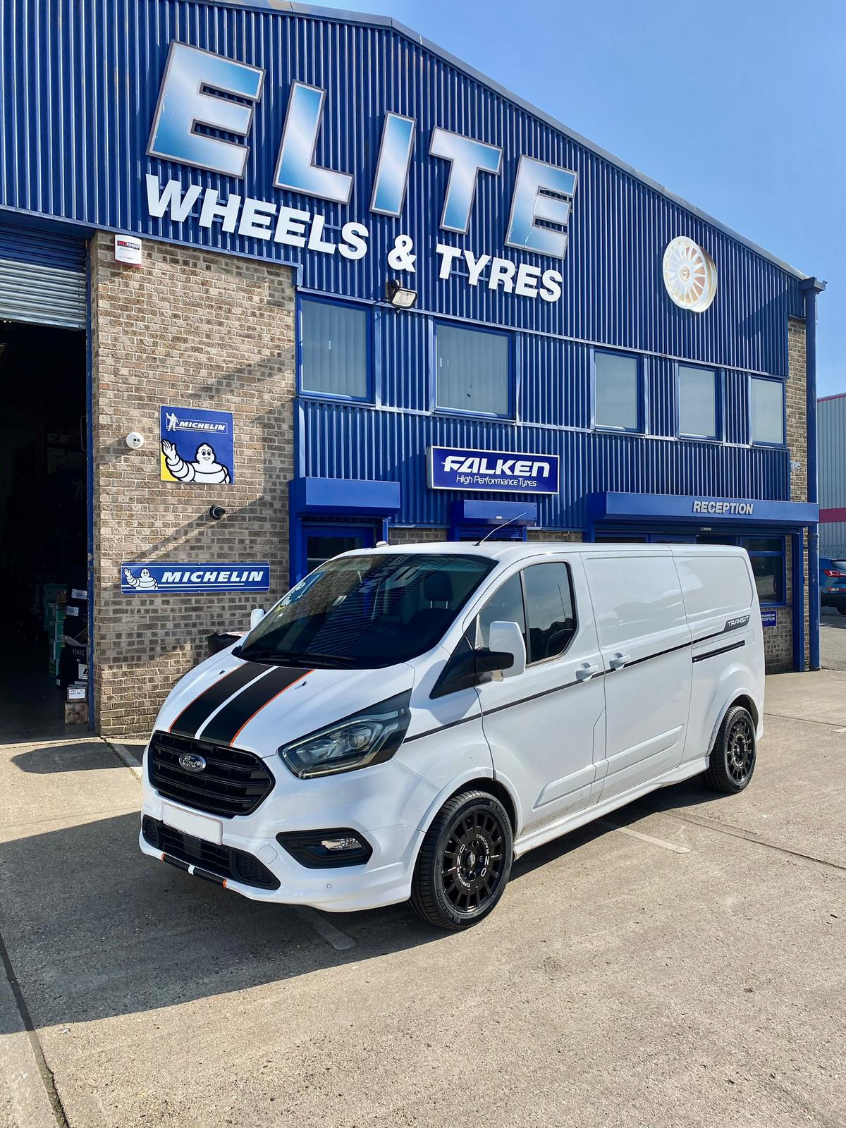 18" Ford Transit Custom OZ Rally Racing Van Matt Black