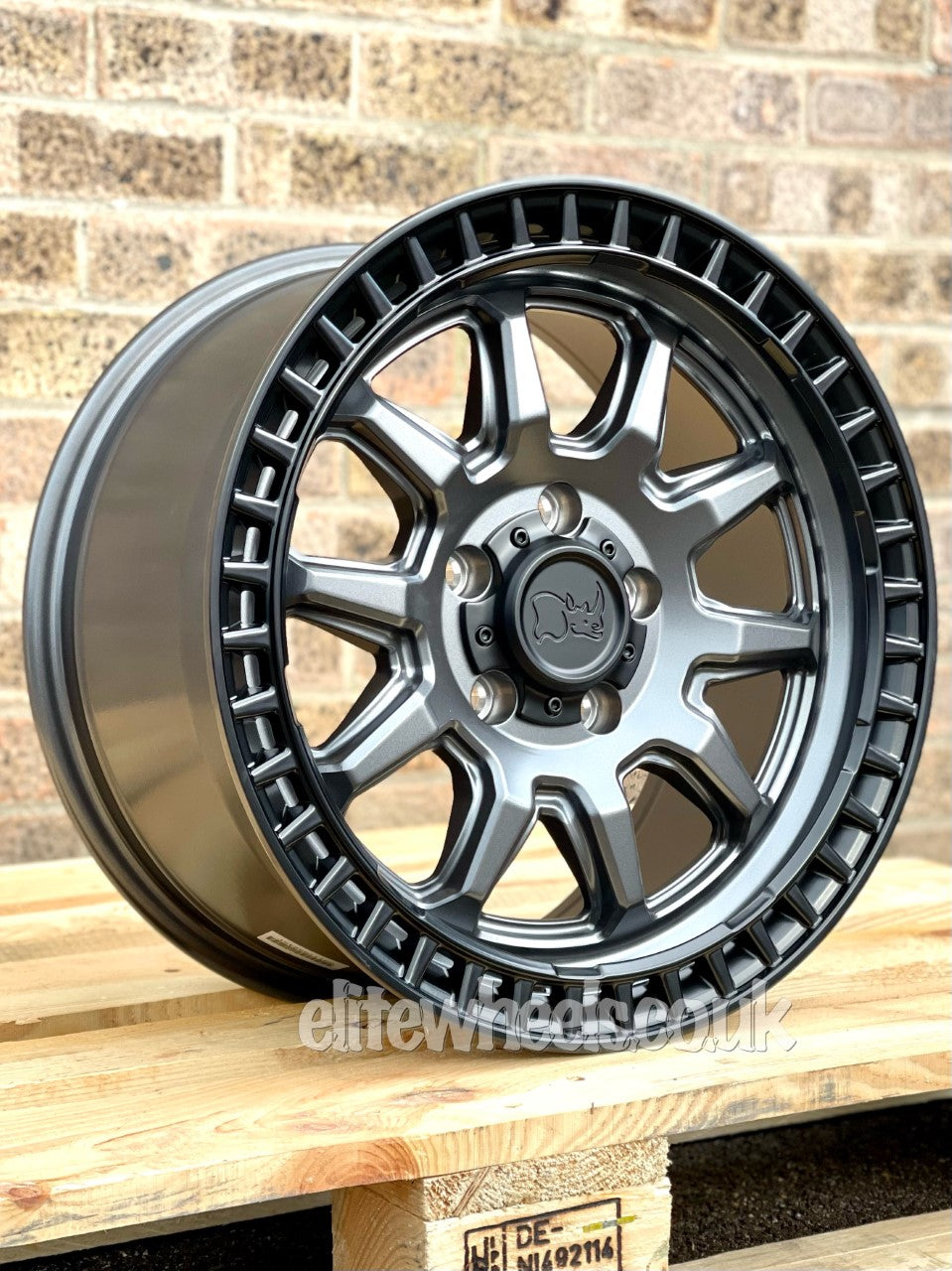 17" Volkswagen Transporter Black Rhino Calico Grey Alloy Wheel