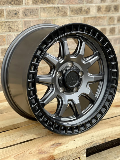 17" Volkswagen Transporter Black Rhino Calico Grey Alloy Wheel