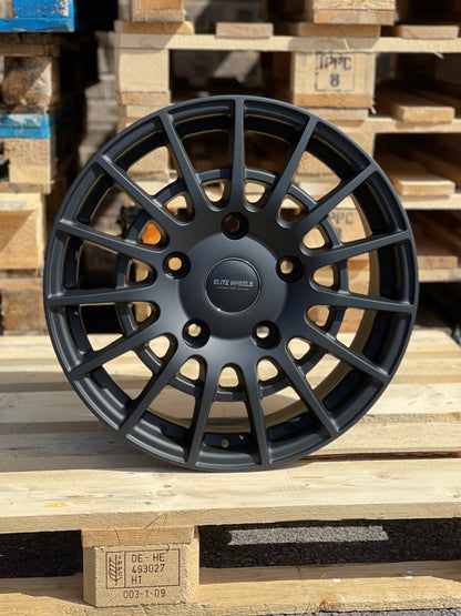 18" Ford Transit Custom Calibre T Sport Matt Black Alloy Wheels