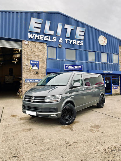 17" Volkswagen Transporter Fuel Zephyr Matt Black Alloy Wheels