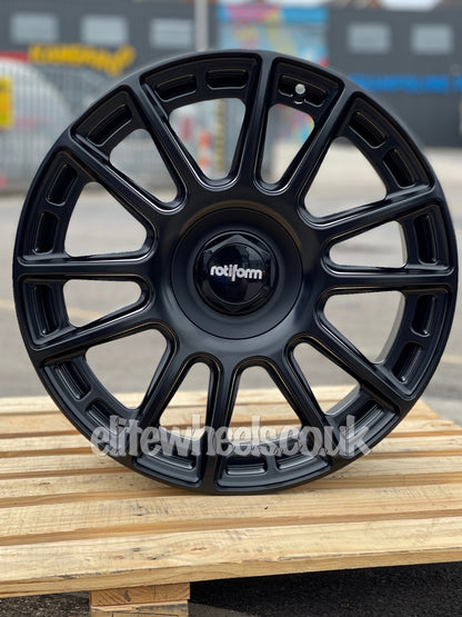 19" Volkswagen Golf Rotiform OZR Matt Black 5X112 5X100 Alloy Wheel