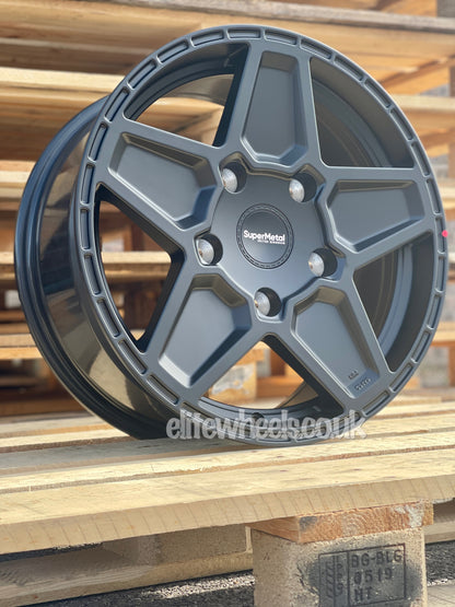 18" Ford Transit Custom Supermetal Rocket Matt Black