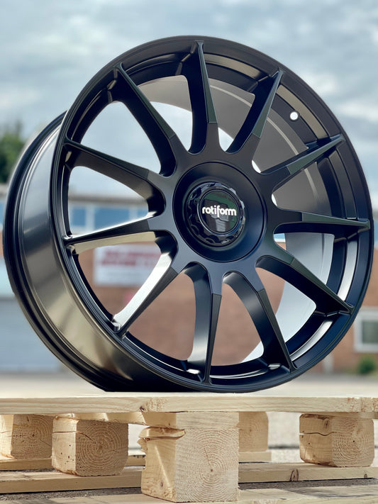 19" Volkswagen Transporter T5 T6 Rotiform DTM Matt Black Alloy Wheels