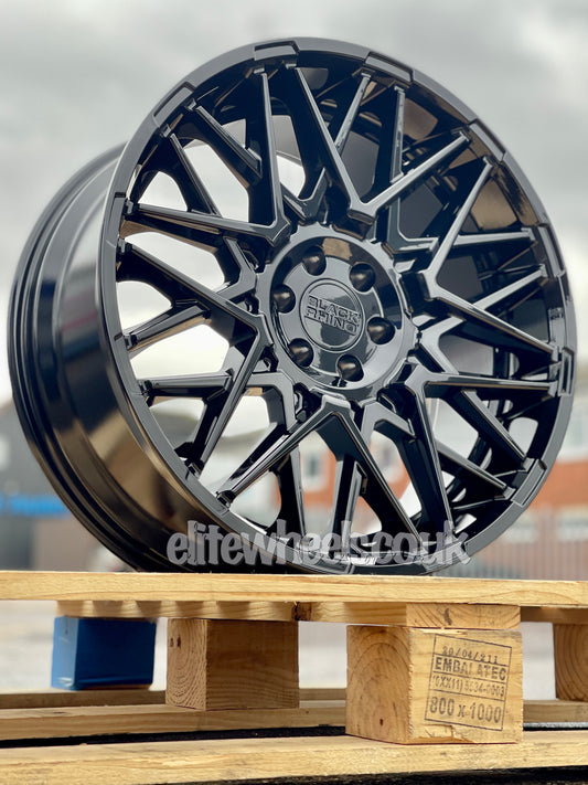 18" Toyota Hilux Black Rhino Morocco Gloss Black Alloy Wheel