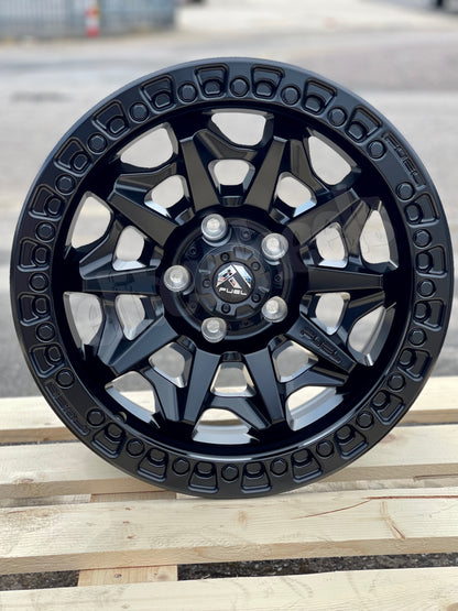 17" Volkswagen Transporter Fuel Covert Black Alloy Wheel