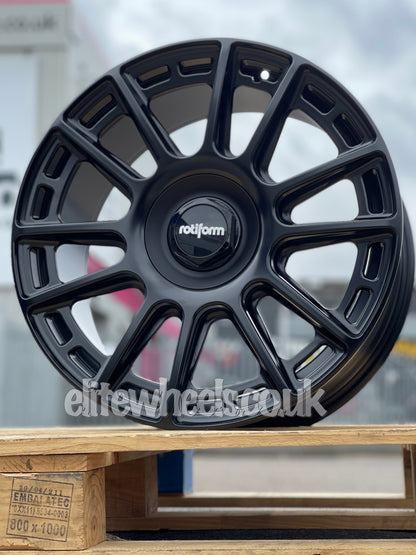 19" Volkswagen Golf Rotiform OZR Matt Black 5X112 5X100 Alloy Wheel