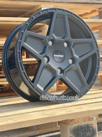 18" Ford Transit Custom Supermetal Rocket Matt Black