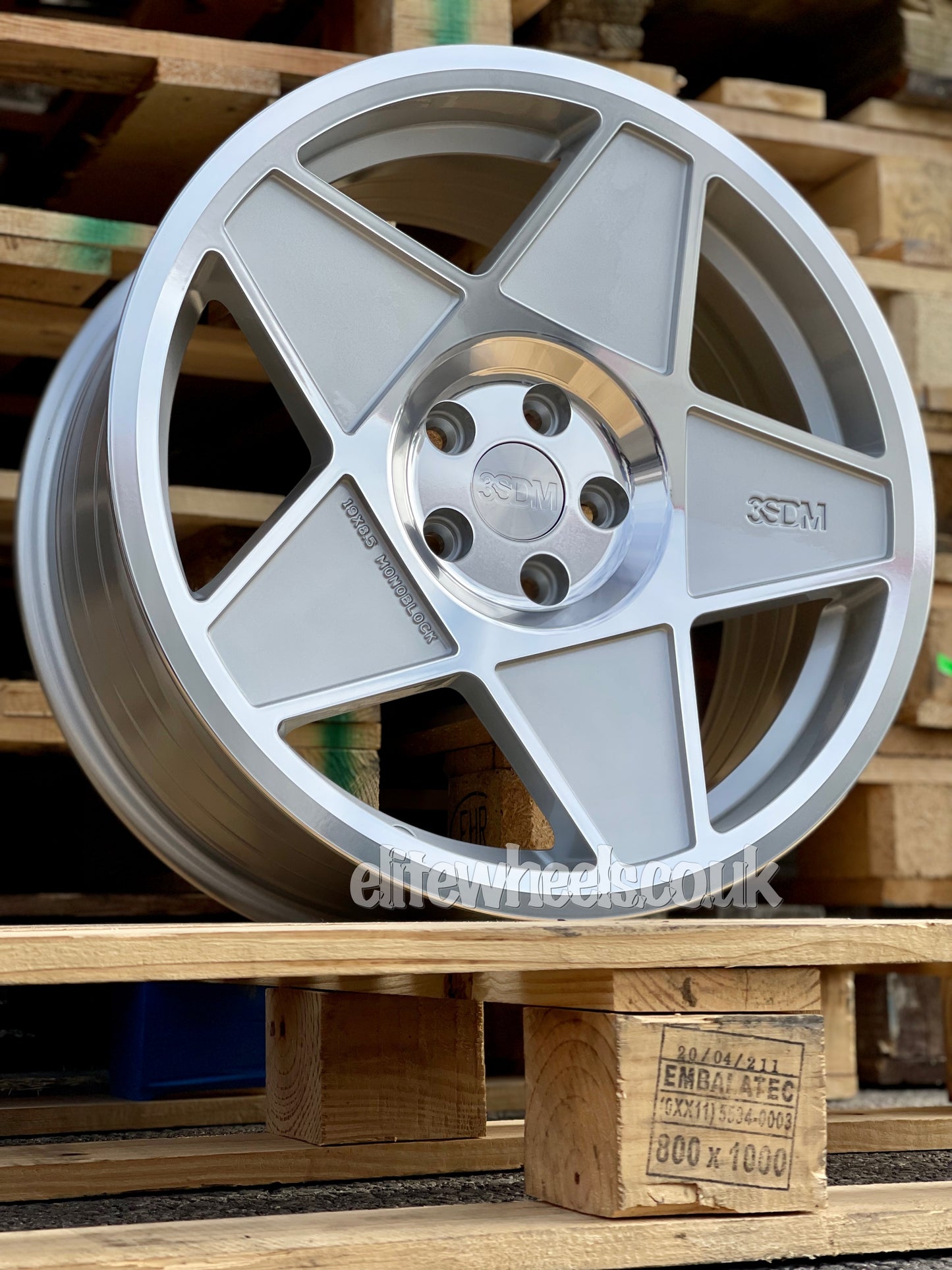 19" Volkswagen Golf Audi A3 3SDM Alloy Wheels - 0.05 Silver Cut