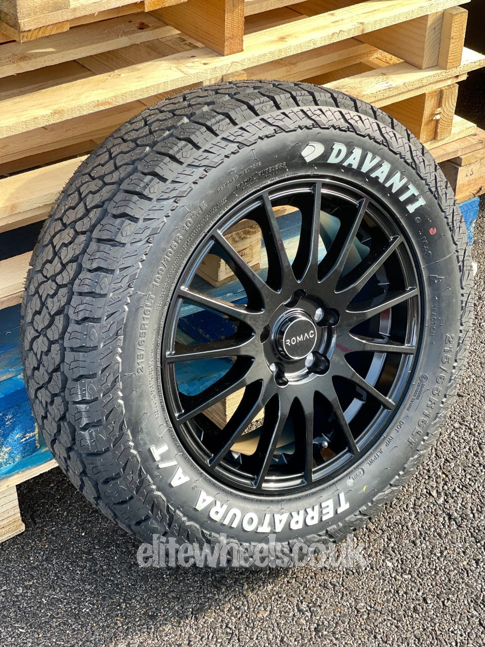 Ford Transit Connect 16"  Romac Pulse Alloy Wheels and All Terrain Tyres