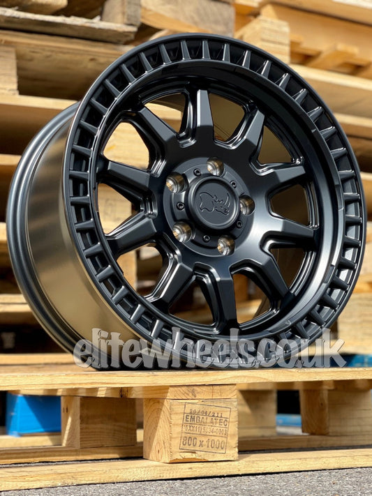 17" Volkswagen Amarok Black Rhino Calico Alloy Wheels