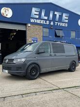 17" Volkswagen Transporter T5 T6 OZ Rally Raid Matt Black Alloy Wheels