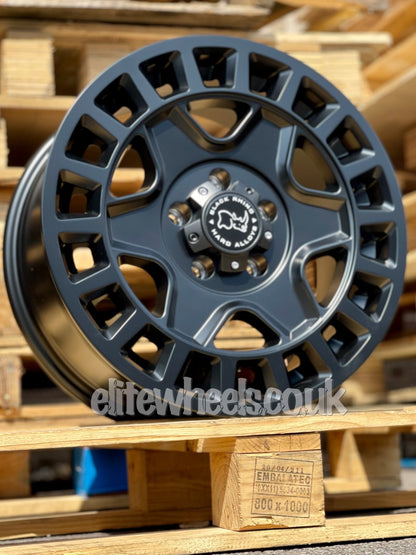 17" Volkswagen Transporter Black Rhino York Alloy Wheels